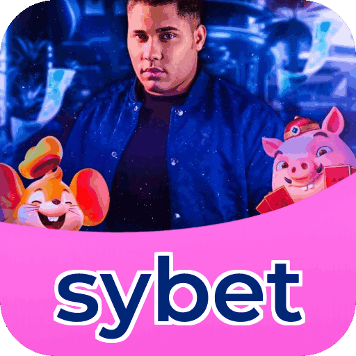 Interface do aplicativo sybet mostrando jogos disponíveis no iOS e Android